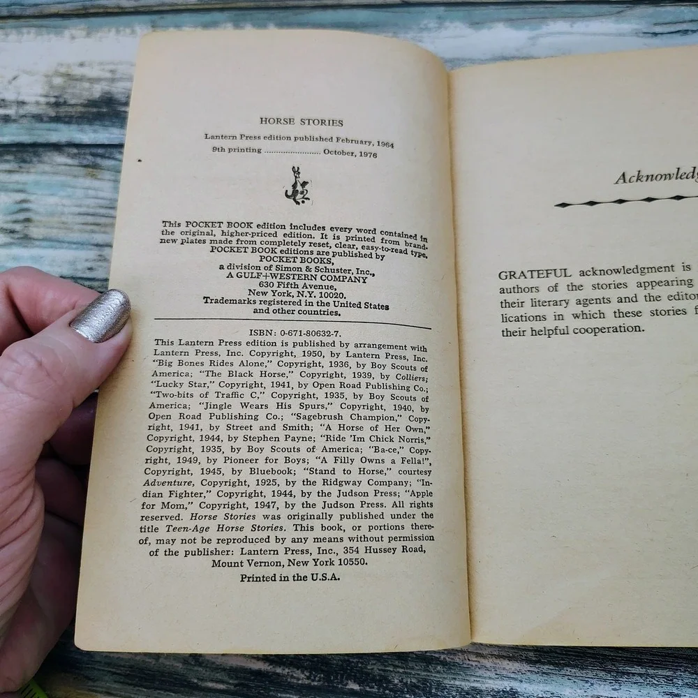 Vintage Book horse stories